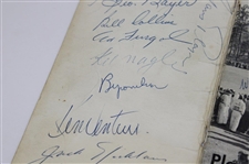 Claude Harmon, Picard, Demaret, Big 3 & others Signed 1961 Masters Booklet JSA ALOA