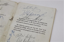 Claude Harmon, Picard, Demaret, Big 3 & others Signed 1961 Masters Booklet JSA ALOA