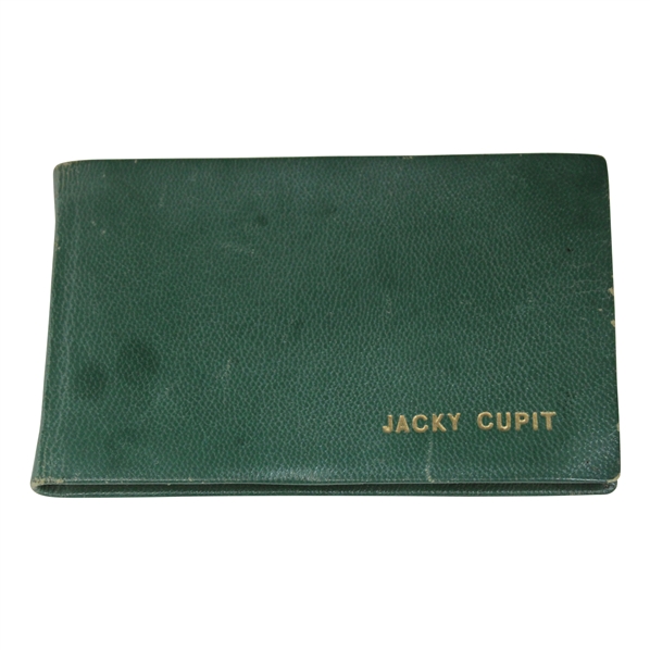 Jacky Cupits 1967 Masters Address Book Jacky Cupit