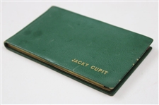 Jacky Cupit's 1967 Masters Address Book Jacky Cupit
