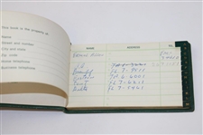 Jacky Cupit's 1967 Masters Address Book Jacky Cupit