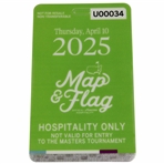 2025 Masters Map & Flag Official Hospitality Only Thursday Badge #U00034 - Rory Career Grand Slam!