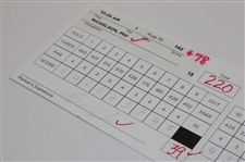 Phil Mickelson & Vijay Singh Signed Official 2013 PGA Championship at Oak Hill CC 3rd Rd Scorecard