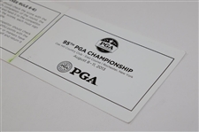 Phil Mickelson & Vijay Singh Signed Official 2013 PGA Championship at Oak Hill CC 3rd Rd Scorecard