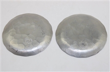Two (2) Post-Swing Golfer Plates/Dishes by Wendell August Forge