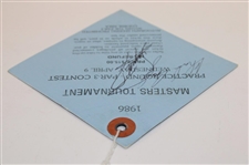 Past Champs & Runner-Up Norman Signed 1986 Par 3 Contest Wednesday Practice Round Ticket JSA ALOA