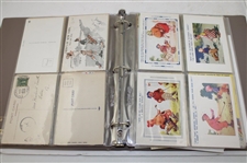 Binder of Postcards & First Day Covers Nelson Watkins & Others