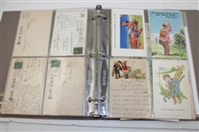 Binder of Postcards & First Day Covers Nelson Watkins & Others