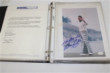 Binder of Signed Photos Couples, Els, Daly & Others JSA ALOA