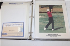 Binder of Signed Photos Couples, Els, Daly & Others JSA ALOA