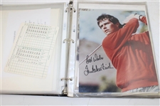 Binder of Signed Photos Couples, Els, Daly & Others JSA ALOA