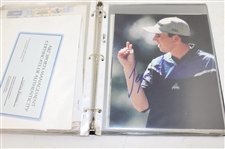 Binder of Signed Photos Couples, Els, Daly & Others JSA ALOA