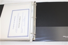 Binder of Signed Photos Lehman & Others JSA ALOA
