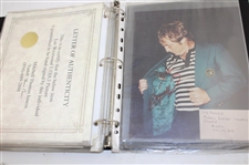 Binder of Signed Photos Price, Olazabal & Others JSA ALOA