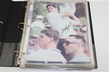 Binder of Signed Photos Price, Olazabal & Others JSA ALOA