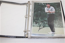 Binder of Signed Photos Price, Olazabal & Others JSA ALOA