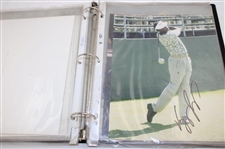 Binder of Signed Photos Price, Olazabal & Others JSA ALOA