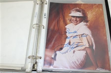 Binder of Signed Photos Price, Olazabal & Others JSA ALOA