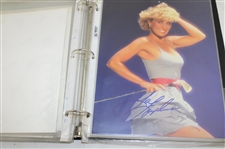 Binder of Signed Photos Price, Olazabal & Others JSA ALOA