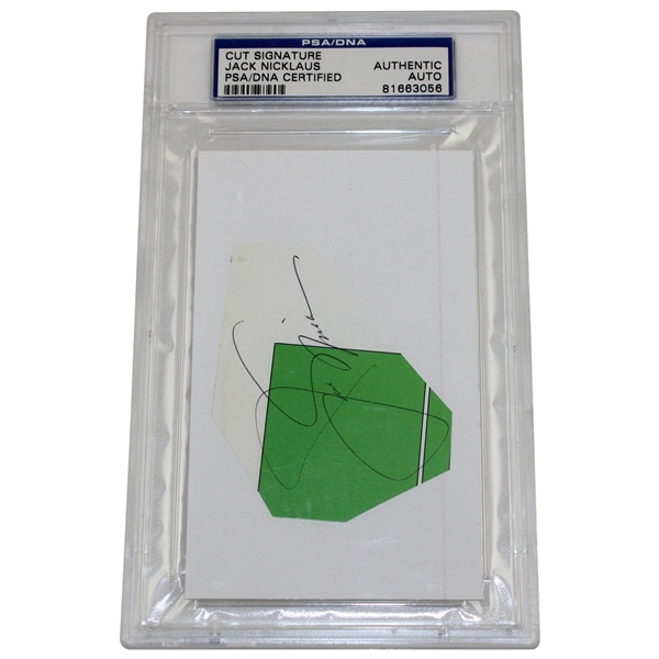 Jack Nicklaus Signed Cut PSA Authentic