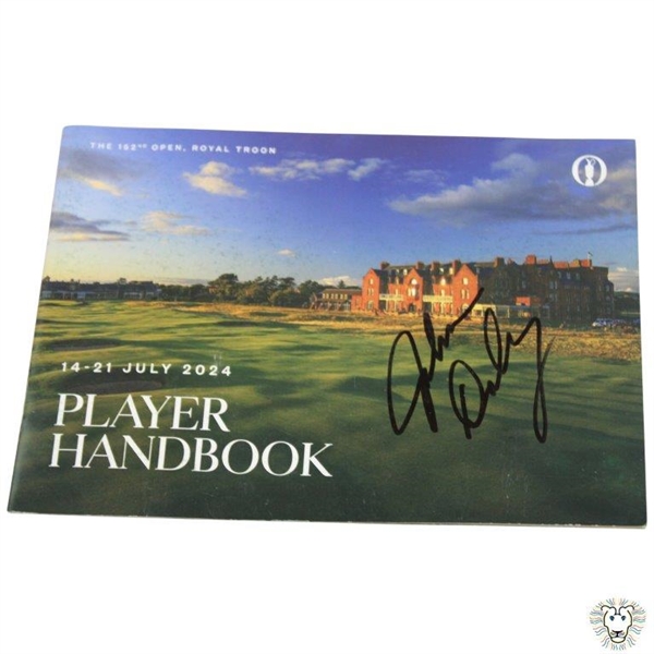 John Daly Signed 2024 OPEN Championship at Royal Troon Player Handbook JSA ALOA