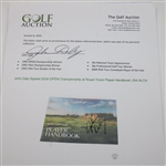 John Daly Signed 2024 OPEN Championship at Royal Troon Player Handbook JSA ALOA