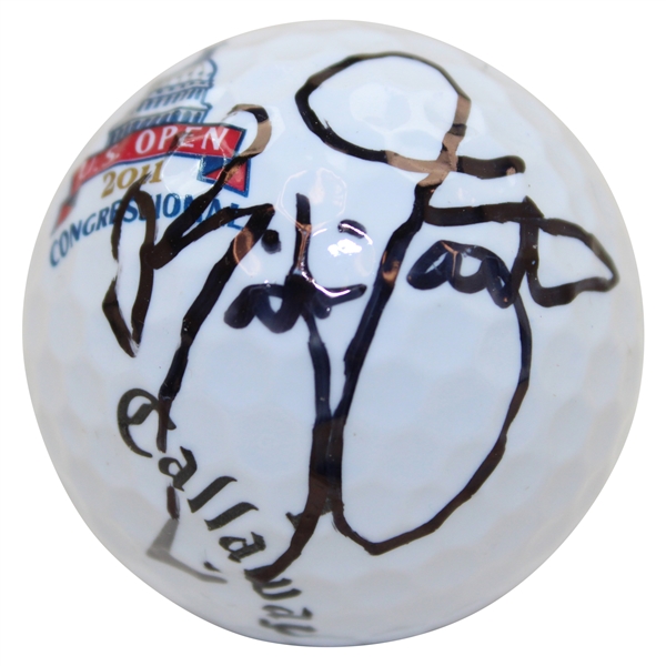 Rickie Fowler Signed 2011 US Open Congressional Logo Golf Ball JSA ALOA