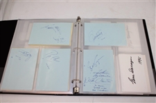 Album With (110) Signed Cuts From 1920-2020