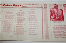 1967 Western Open at Beverly CC Pass & Pairing Sheet - Jack Nicklaus Winner