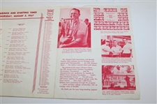1967 Western Open at Beverly CC Pass & Pairing Sheet - Jack Nicklaus Winner