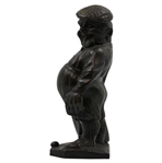 Vintage Patented Golf Caddy Themed Bronzed Spelter 'Peter Putter' Pencil Holder