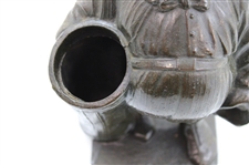 Vintage Patented Golf Caddy Themed Bronzed Spelter 'Peter Putter' Pencil Holder