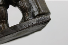 Vintage Patented Golf Caddy Themed Bronzed Spelter 'Peter Putter' Pencil Holder