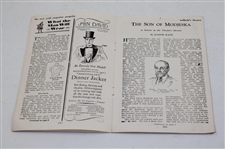 1928 Broadway Theatre Playbill Walter Hagen Lucky Strike Ad On Reverse - Wallack's Theatre
