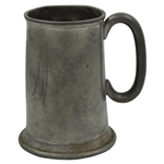 Vintage Gentry Pewter Beer Stein with Crossed Golf Clubs & Golf Ball in Relief