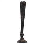 Ornate Golfing Cherubs with Crossed Clubs and Dimple Golf Ball at Base Thin Vase