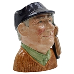 c.1970 Royal Doulton Large Ceramic Golfer Mug with Golf Clubs & Golf Bag