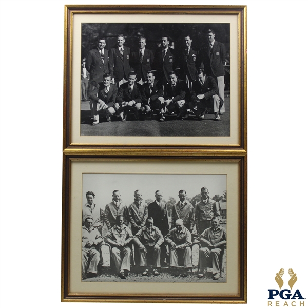 1935 Ryder Cup Dual Team Photo Framed Presentation - PGA REACH Collection
