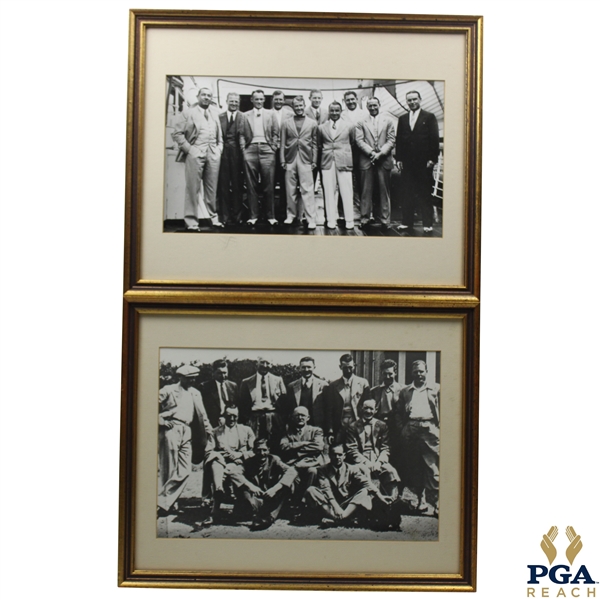 1933 Ryder Cup Dual Team Photo Framed Presentation - PGA REACH Collection