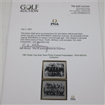1961 Ryder Cup Dual Team Photo Framed Presentation - PGA REACH Collection