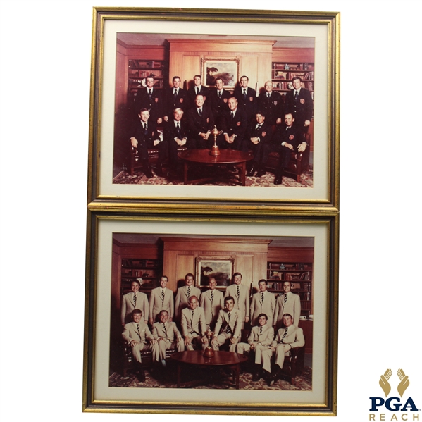 1971 Ryder Cup Dual Team Photo Framed Presentation - PGA REACH Collection