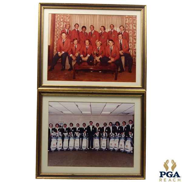 1975 Ryder Cup Dual Team Photo Framed Presentation - PGA REACH Collection