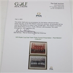1975 Ryder Cup Dual Team Photo Framed Presentation - PGA REACH Collection