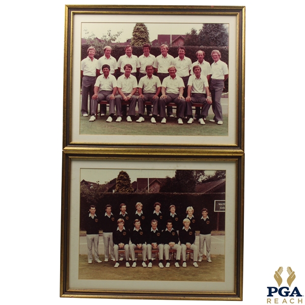 1981 Ryder Cup Dual Team Photo Framed Presentation - PGA REACH Collection