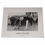 Gary Player Signed Back & White at St. Andrews 16x20 Photo w/Arnie St. Andrews JSA #CE33708