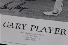 Gary Player Signed Back & White at St. Andrews 16x20 Photo w/'Arnie St. Andrews' JSA #CE33708