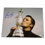 Gary Player Signed Claret Jug 16x20 Photo w/59 68 74 JSA #CB46493