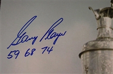 Gary Player Signed Claret Jug 16x20 Photo w/'59 68 74' JSA #CB46493