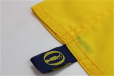 Brian Harman Signed 2023 The Open Championship at Royal Liverpool Yellow Screen Flag JSA ALOA