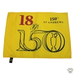 John Daly Signed 2022 OPEN Championship at St Andrews Yellow Flag JSA ALOA